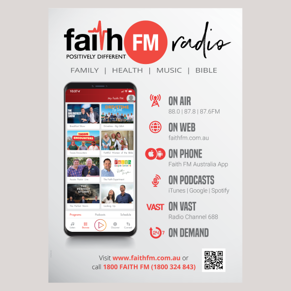 Image of the generic Faith FM poster.